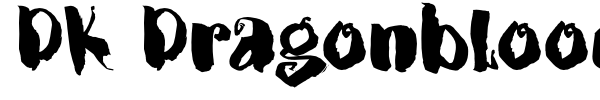 DK Dragonblood font preview